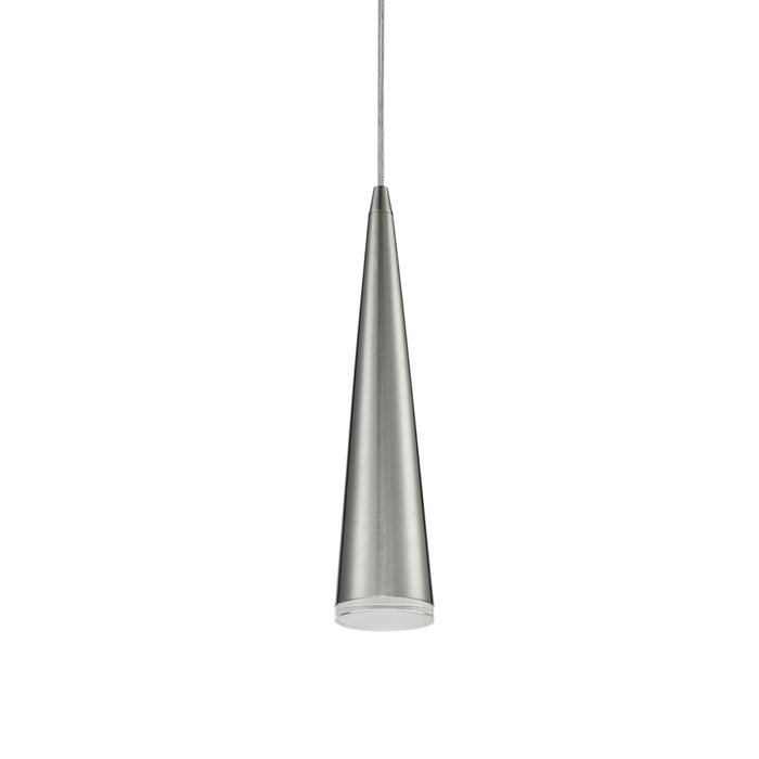Mina LED Pendant Brushed Nickel-Mini Pendants-Kuzco Lighting-Lighting Design Store