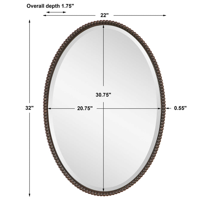 Sherise Mirror Oil Rubbed Bronze-Mirrors/Pictures-Uttermost-Lighting Design Store