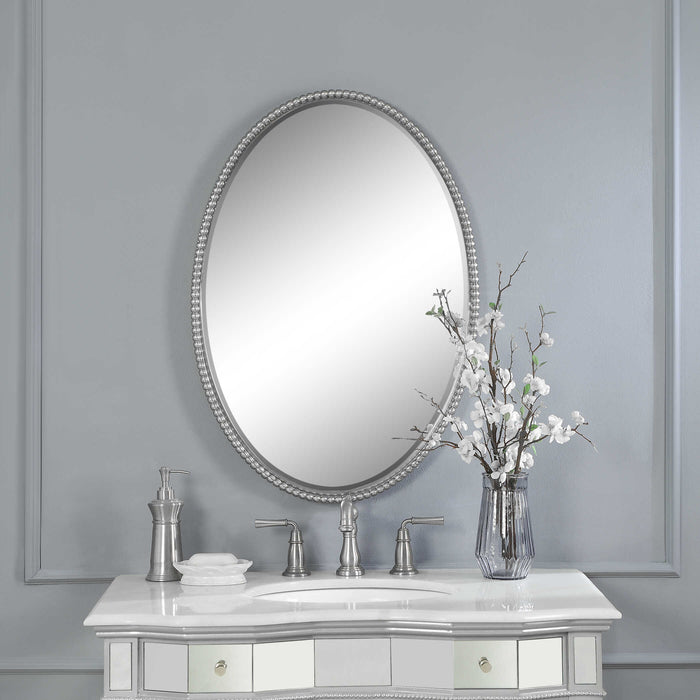 Sherise Mirror Brushed Nickel-Mirrors/Pictures-Uttermost-Lighting Design Store