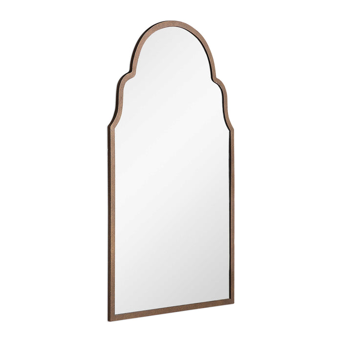 Brayden Mirror Dark Brown w/Burnished Edges-Mirrors/Pictures-Uttermost-Lighting Design Store
