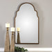 Brayden Mirror Dark Brown w/Burnished Edges-Mirrors/Pictures-Uttermost-Lighting Design Store