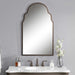 Brayden Mirror Dark Brown w/Burnished Edges-Mirrors/Pictures-Uttermost-Lighting Design Store