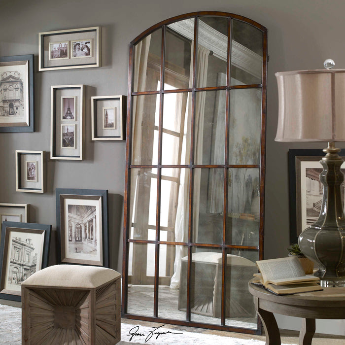 Amiel Mirror Maple Brown-Mirrors/Pictures-Uttermost-Lighting Design Store
