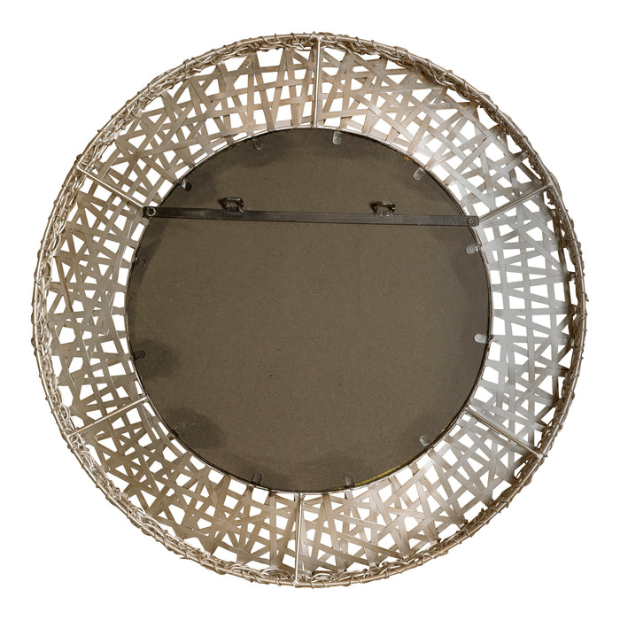 Alita Mirror Antiqued Silver w/Black-Mirrors/Pictures-Uttermost-Lighting Design Store