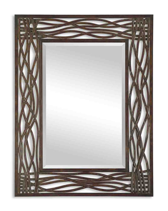 Dorigrass Mirror Golden Brown Highlights-Mirrors/Pictures-Uttermost-Lighting Design Store