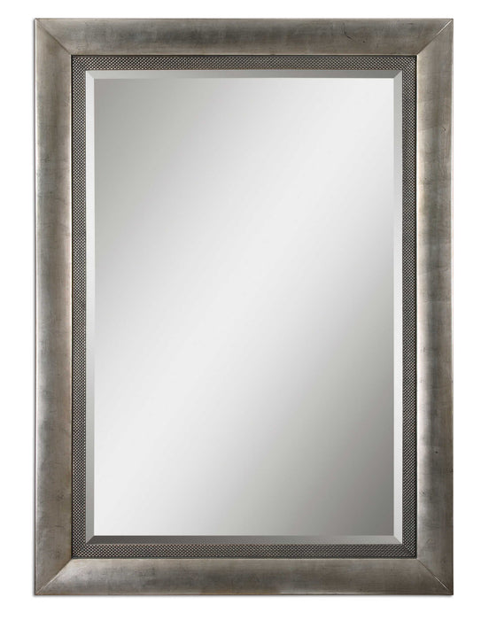 Gilford Mirror Antiqued Silver Leaf w/Black-Mirrors/Pictures-Uttermost-Lighting Design Store
