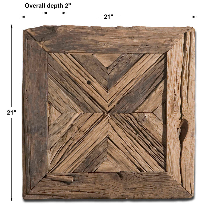 Rennick Wall Art Rustic Pine Wood-Mirrors/Pictures-Uttermost-Lighting Design Store