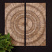 Lanciano Wall Art Natural Wood Chips w/Burnished-Mirrors/Pictures-Uttermost-Lighting Design Store