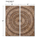 Lanciano Wall Art Natural Wood Chips w/Burnished-Mirrors/Pictures-Uttermost-Lighting Design Store
