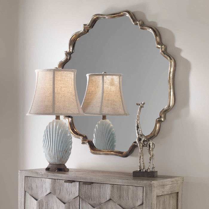 Valentia Mirror Oxidized Silver w/Rust Gray-Mirrors/Pictures-Uttermost-Lighting Design Store