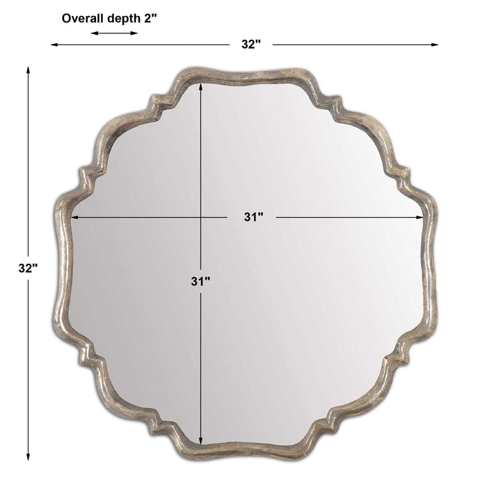 Valentia Mirror Oxidized Silver w/Rust Gray-Mirrors/Pictures-Uttermost-Lighting Design Store