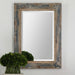 Bozeman Mirror Blue w/Aged Wood Undertone-Mirrors/Pictures-Uttermost-Lighting Design Store