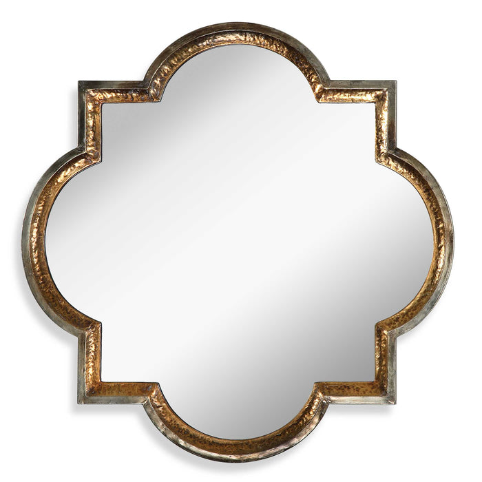 Lourosa Mirror Antiqued Gold And Oxidized Silver Champagne-Mirrors/Pictures-Uttermost-Lighting Design Store
