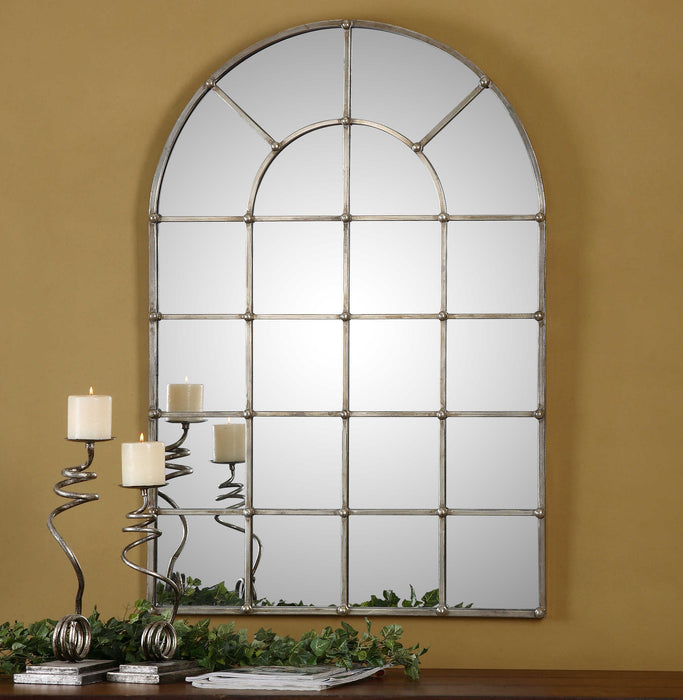 Barwell Arch Mirror Oxidized Silver-Mirrors/Pictures-Uttermost-Lighting Design Store