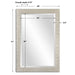 Porcius Mirror Antiqued Silver-Mirrors/Pictures-Uttermost-Lighting Design Store
