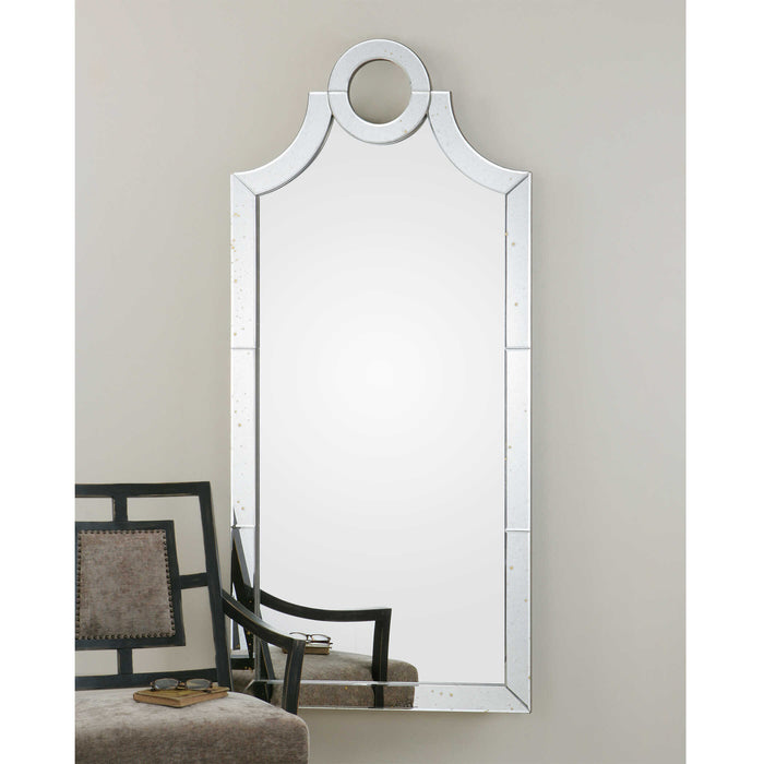 Acacius Mirror Antiqued Beveled Mirror-Mirrors/Pictures-Uttermost-Lighting Design Store