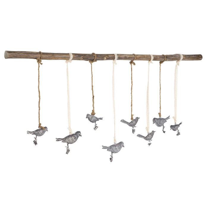 Birds On A Branch Wall Art Dark Bronze w/Light Ivory Glaze-Mirrors/Pictures-Uttermost-Lighting Design Store