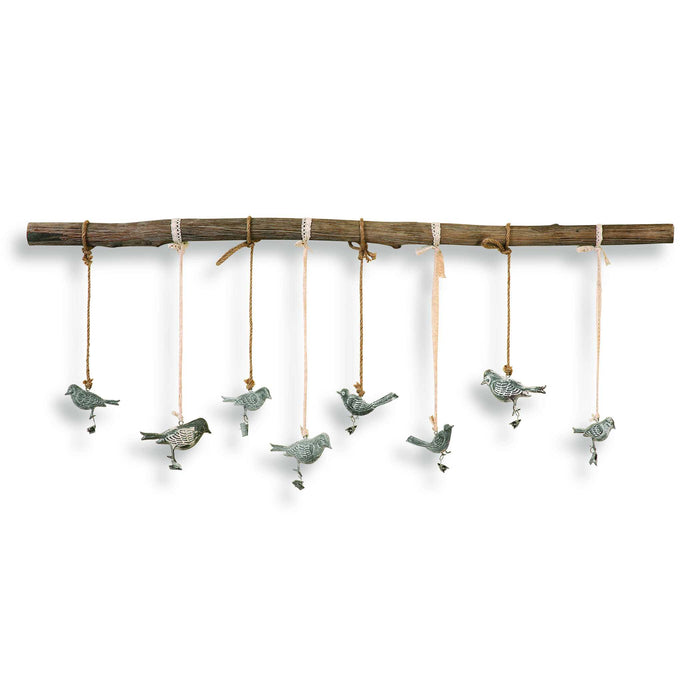 Birds On A Branch Wall Art Dark Bronze w/Light Ivory Glaze-Mirrors/Pictures-Uttermost-Lighting Design Store