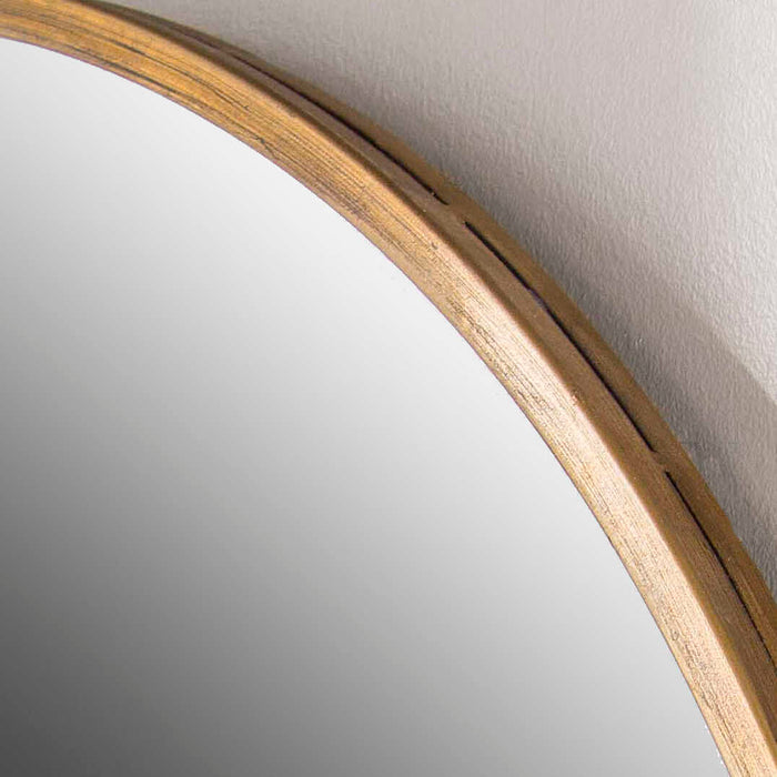Herleva Oval Mirror Antiqued Gold-Mirrors/Pictures-Uttermost-Lighting Design Store