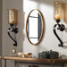 Herleva Oval Mirror Antiqued Gold-Mirrors/Pictures-Uttermost-Lighting Design Store