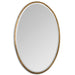 Herleva Oval Mirror Antiqued Gold-Mirrors/Pictures-Uttermost-Lighting Design Store