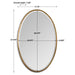 Herleva Oval Mirror Antiqued Gold-Mirrors/Pictures-Uttermost-Lighting Design Store