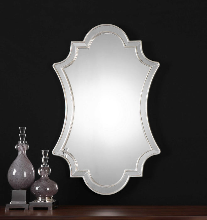 Elara Mirror Antiqued Silver Leafed-Mirrors/Pictures-Uttermost-Lighting Design Store