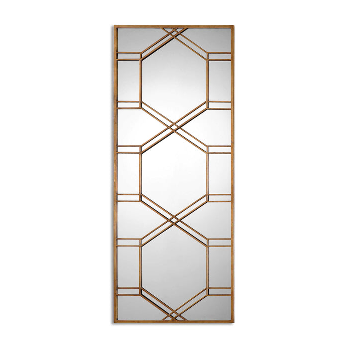 Kennis Mirror Antiqued Gold Leaf-Mirrors/Pictures-Uttermost-Lighting Design Store