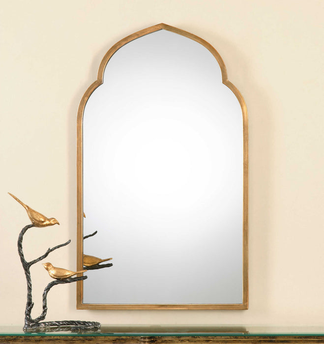 Kenitra Mirror Antiqued Gold-Mirrors/Pictures-Uttermost-Lighting Design Store