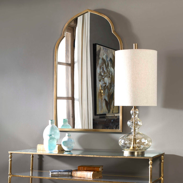 Kenitra Mirror Antiqued Gold-Mirrors/Pictures-Uttermost-Lighting Design Store