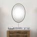 Annadel Oval Mirror Polished Nickel-Mirrors/Pictures-Uttermost-Lighting Design Store