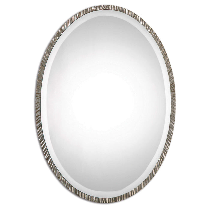 Annadel Oval Mirror Polished Nickel-Mirrors/Pictures-Uttermost-Lighting Design Store