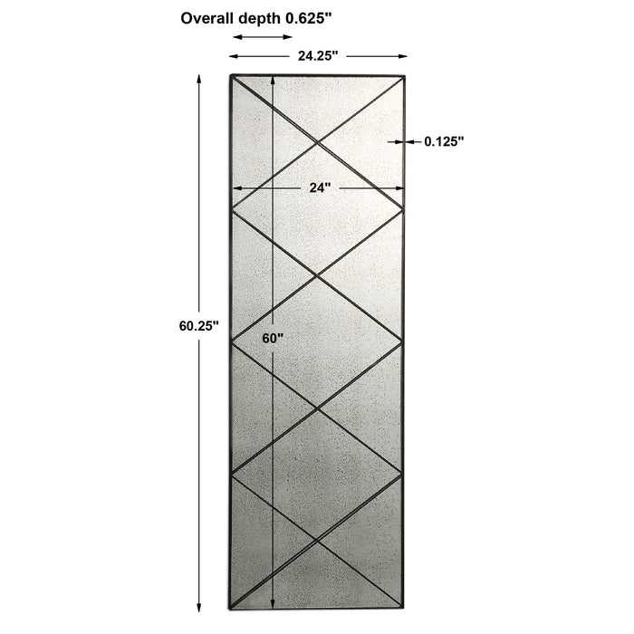 Emporia Mirror Dark Bronze-Mirrors/Pictures-Uttermost-Lighting Design Store