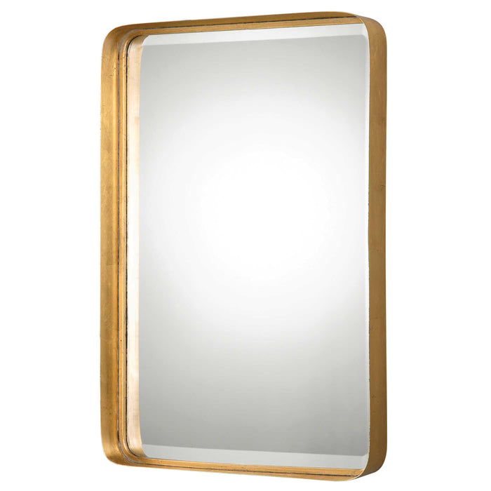 Crofton Mirror Antiqued Gold Leaf-Mirrors/Pictures-Uttermost-Lighting Design Store