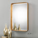 Crofton Mirror Antiqued Gold Leaf-Mirrors/Pictures-Uttermost-Lighting Design Store