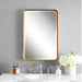 Crofton Mirror Antiqued Gold Leaf-Mirrors/Pictures-Uttermost-Lighting Design Store