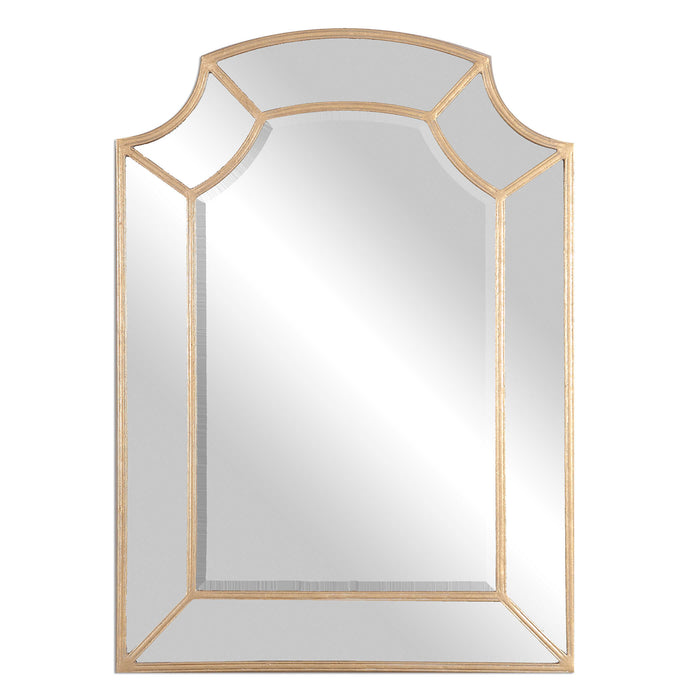 Francoli Mirror Antiqued Gold Leaf-Mirrors/Pictures-Uttermost-Lighting Design Store