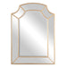 Francoli Mirror Antiqued Gold Leaf-Mirrors/Pictures-Uttermost-Lighting Design Store