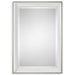 Lahvahn Mirror Gloss White w/Silver Leaf-Mirrors/Pictures-Uttermost-Lighting Design Store