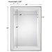 Lahvahn Mirror Gloss White w/Silver Leaf-Mirrors/Pictures-Uttermost-Lighting Design Store