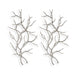 Silver Branches Wall Art Antiqued Silver Leaf-Home Accents-Uttermost-Lighting Design Store