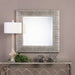 Cressida Mirror Metallic Silver Leaf w/Black-Mirrors/Pictures-Uttermost-Lighting Design Store