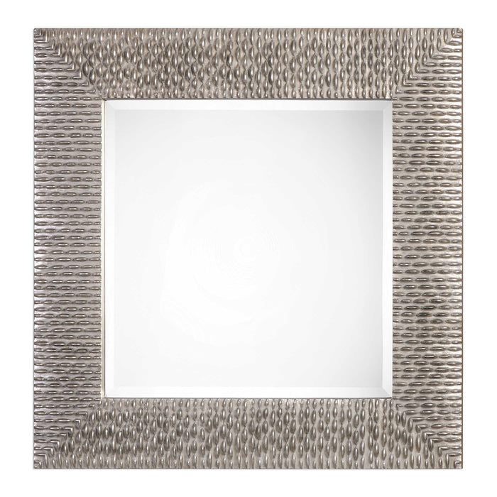 Cressida Mirror Metallic Silver Leaf w/Black-Mirrors/Pictures-Uttermost-Lighting Design Store