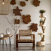 Kalani Wall Art Natural Teak Wood-Mirrors/Pictures-Uttermost-Lighting Design Store
