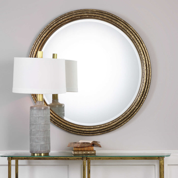 Spera Mirror Antiqued Gold-Mirrors/Pictures-Uttermost-Lighting Design Store