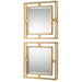 Allick Mirror, Set Of 2 Antiqued Gold Leaf-Mirrors/Pictures-Uttermost-Lighting Design Store
