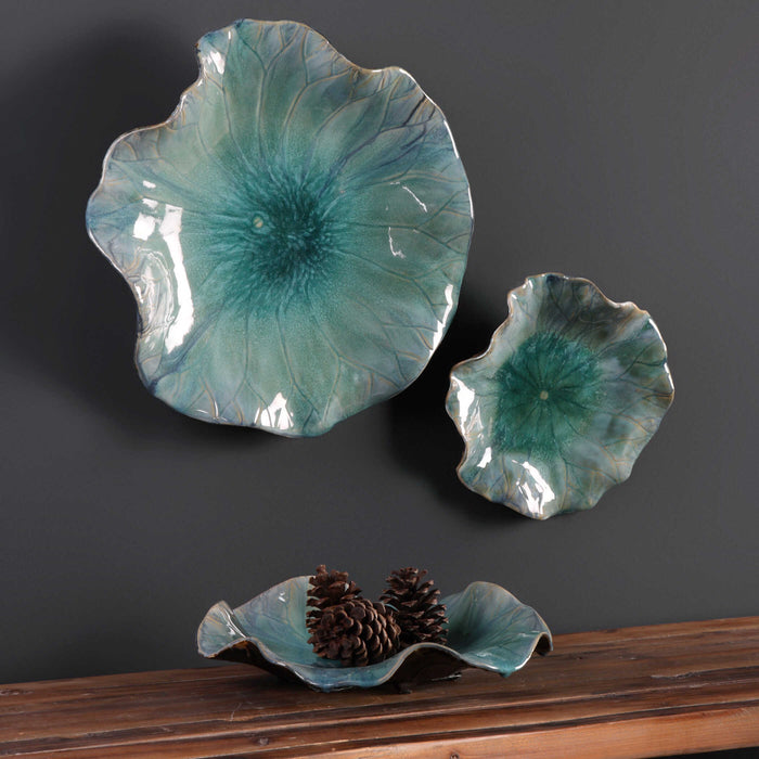 Abella Wall Art Glazed In Fresh Caribbean Tones-Home Accents-Uttermost-Lighting Design Store