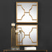 Misa Mirror, Set Of 2 Antiqued Gold Leaf-Mirrors/Pictures-Uttermost-Lighting Design Store