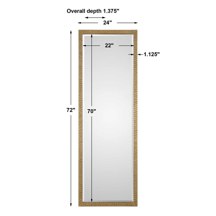 Vilmos Mirror Metallic Gold Leaf-Mirrors/Pictures-Uttermost-Lighting Design Store