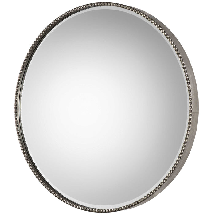 Stefania Mirror Antiqued Silver Leaf-Mirrors/Pictures-Uttermost-Lighting Design Store